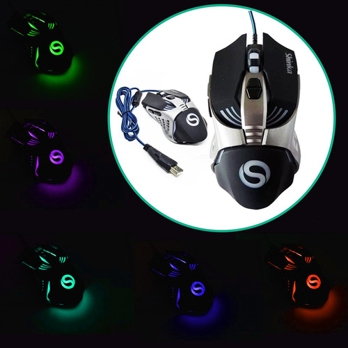 Mouse Gamer 4000dpi C/fio Usb Tecido 1.3m Shinka V5