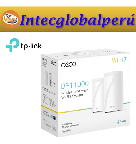 Sistema Wi-fi 7 Mesh Tp-link Deco Be65 (2-pack) Be11000