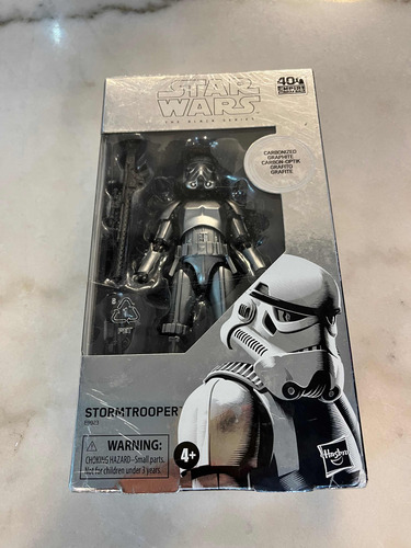 Imagen 3 de 3 de Star Wars Stormtrooper Grafito Carbonized Black Series Fpx