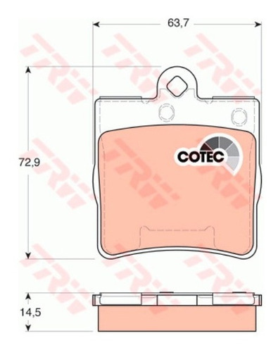 Pastilhas De Freio Tras. Mercedes C180 2.0 2000-2003 W203