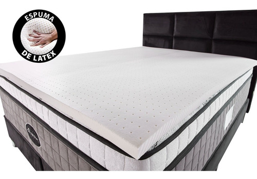 Pillow Top De Látex Espuma Importada King 100% Natural 4cm