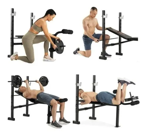 Banco Para Pesas Gym Ejercicio Multiposiciones Uso Rudo Baem