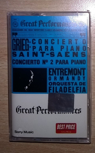 Grieg Cassette: Saint - Saens: Concierto Para Piano