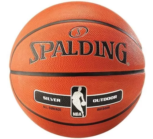 Bola Basquete Spalding Nba Silver 83494z Laranja