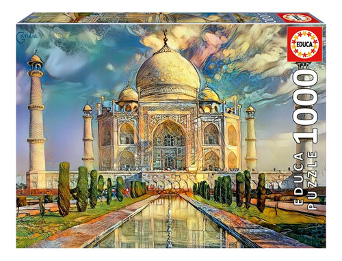 Rompecabezas Paisaje Hermoso Taj Mahal 1000pcs Educa Febo