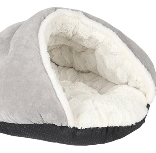 Mascota Gato Cama For Dormir Lindo Invierno Suave Gris