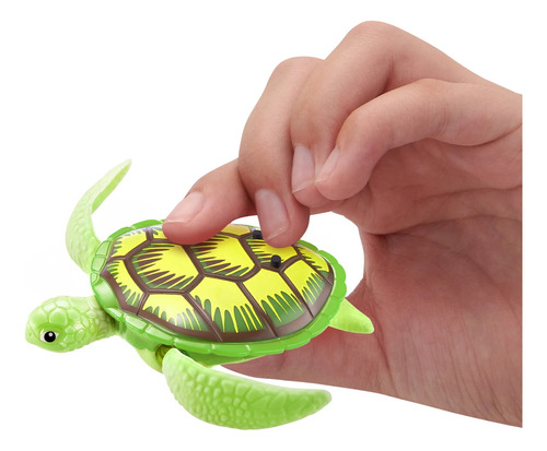 Robo Alive - Tortuga - Robo Turtle - Nada En Agua Color Verde