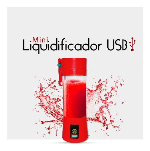 Imagem 3 de 7 de Mini Liquidificador Portatil Com 6 Laminas Usb Ud600