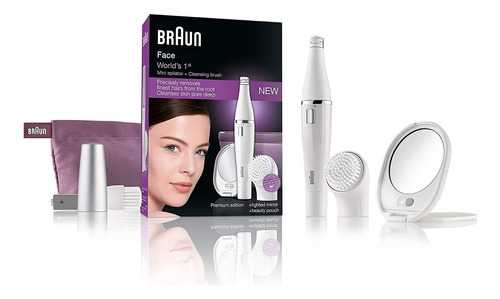 Braun Face 830 - Depiladora Facial Con Cepillo