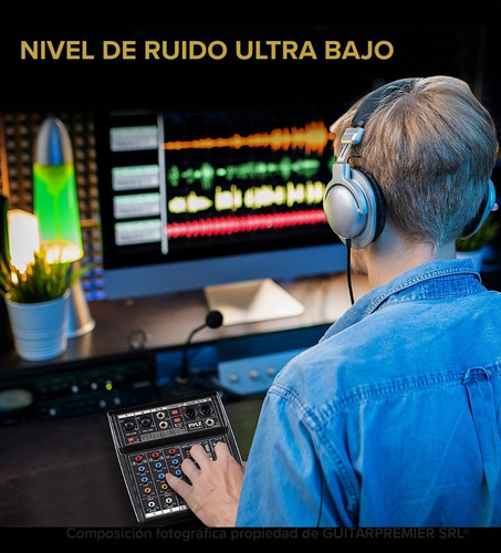 Consola Mixer 7 Canales Interfase Grabacion Bluetooth Usb Fx