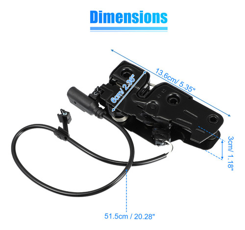 Pestillo De Capó For Audi A5 2010-2014 Rs5 2013-2015 Más