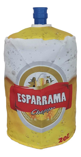 Capa Galão De Água 20 Litros Invertido Cerveja Esparrama