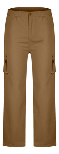 Pantalones Cargo P Para Mujer, Ropa De Trabajo, Color Liso,