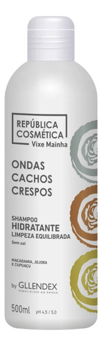 Shampoo Hidratante Ondas Cachos Crespos Gllendex 500ml