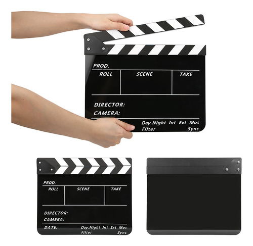Claqueta Acrílica, 30 X 25 Cm, Director Movie Clappers