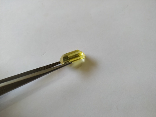 Berilo Amarelo Natural Extra, Heliodoro 01 Retangular 10 Ct Amarelo