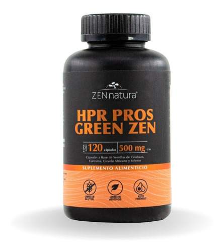 Hpr Pros Green 120 Caps Zen Natura Suplemento Para Prostata Sabor Sin sabor