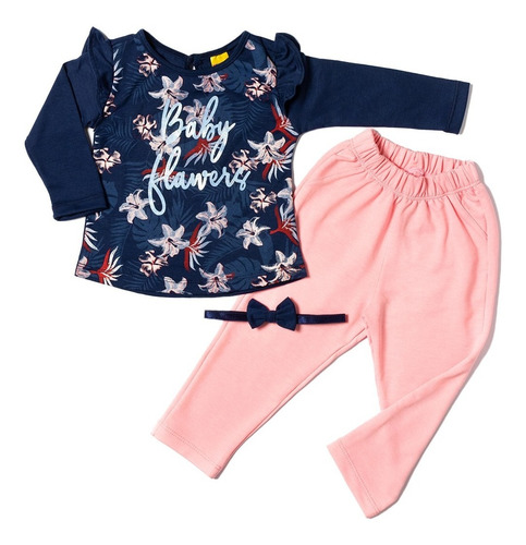 Conjunto Niña Blusa Y Leggins Baby Flowers