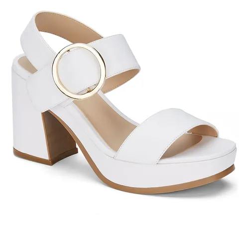Busca sandalias zapatillas andrea blancas d piel tacon ancho novia