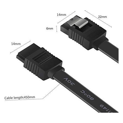 Sata 3 6 Unidad Gbps Disco Duro Recto Sdd Cierre 18 Para Cd