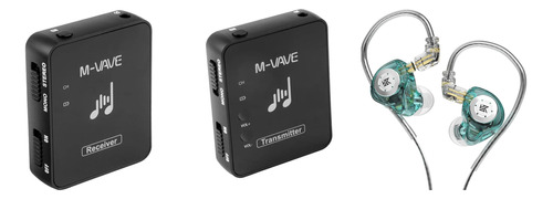 Sistema Monitoreo Inalambrico M Wave + In Ears Kz Edx Pro