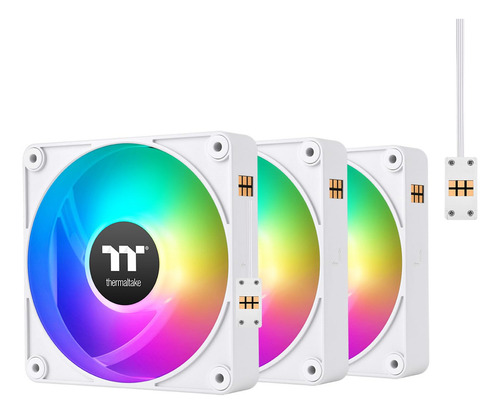 Thermaltake Ct120 Ex Argb 3 White Ventiladores 120 Mm