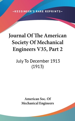 Libro Journal Of The American Society Of Mechanical Engin...