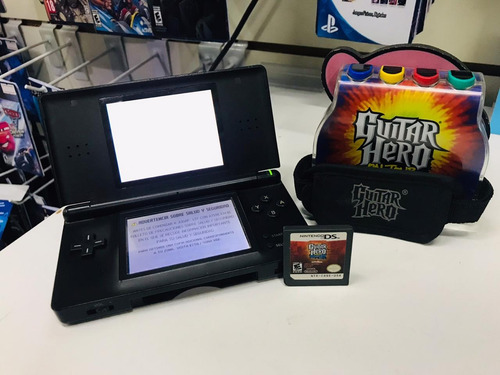 Nintendo Ds Lite Más Guitar Hero Y Accesorios