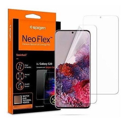 , 2 Pack, Protector Pantalla Samsung Galaxy S20, Neoflex, No