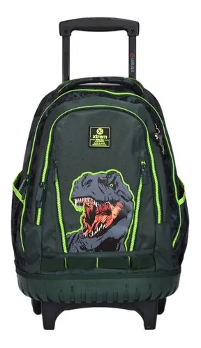 Mochilas Con Carro Ruedas Xtrem Cross Dinosaurio Scary Dino