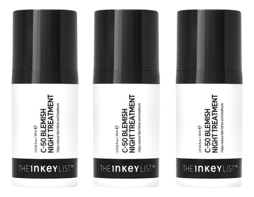 3 C-50 Blemish Night Treatment - The Inkey List 30ml