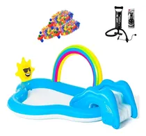 Comprar Pileta Pelotero Inflable + Tobogan + 50 Pelotas + Inflador