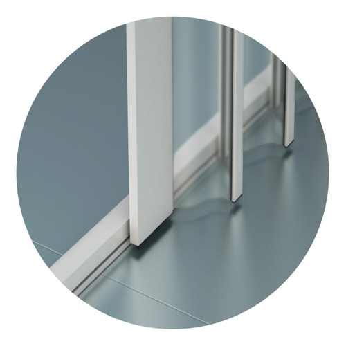 Imagem 3 de 3 de Box Sanfonado Em Pvc 85cm Lag X 1,85 Alt Branco Frete Gratis