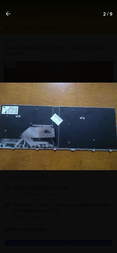 Teclado Hp Modelo L0073-161 Completo (Usado)
