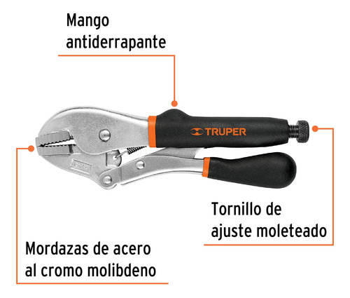 Pinza De Presion Recta 10 Truper 17437