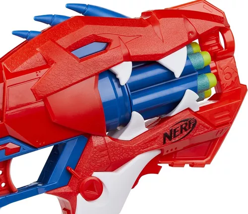 Nerf Pistola Lança 6 Dardos Arminha Brinquedo Raptor Slash