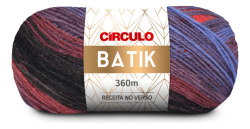 Lã Tricô Batik Circulo 360m 100g (277 Tex) 100% Acrílico Cor 9745 - Amaro
