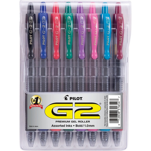 Pilot G2 Retractable Premium Gel Ink Roller Ball Pens (ma3s)