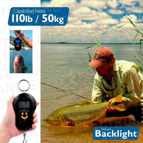 Balanza Digital Portatil De Viaje Pesar Valija 50kg Luz Led
