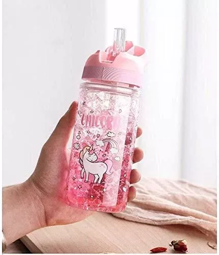 Botella Para Agua de 680ml Color Rosa Diseño Unicornio Infantil Peschelle  Unicornio Rosa
