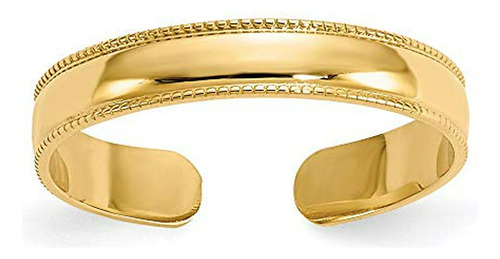 Anillo Para Pie - Anillo Para Pie - 14k Yellow Gold Textured