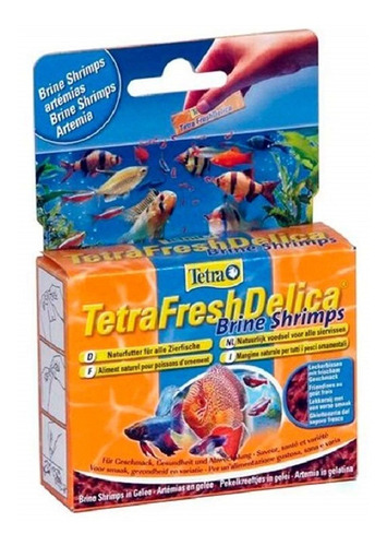Imagem 1 de 2 de Petisco P/ Peixes Tetra Fresh Delica Brine Shrimp 48g