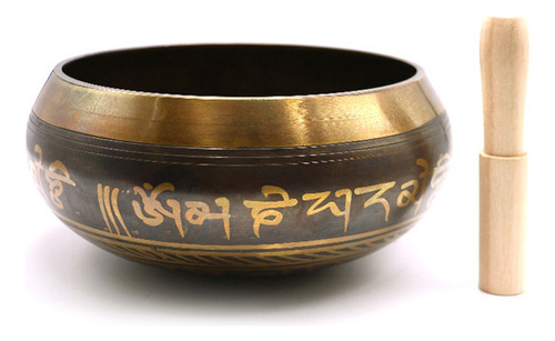 Navidad Musicoterapia Tibetano Zhongqin De Bronce Con Cuenco