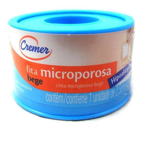 Fita Microporosa Cremer Bege 2,5cm X 4,5m
