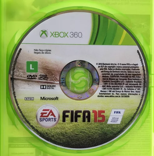 Jogo Fifa 15 Xbox 360, Jogo de Videogame Xbox 360 Nunca Usado 93451142