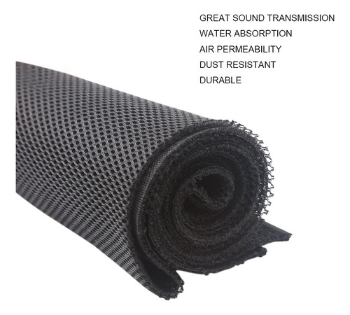 Kisstaker 57x20inch Speaker Fabric Cloth - Stereo Grill Mesh