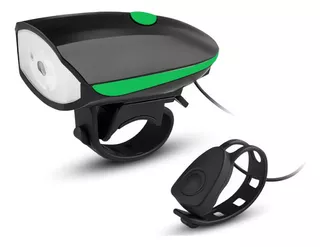 2en1 Luz Delantera Led + Timbre Recargable Usb Bicicleta