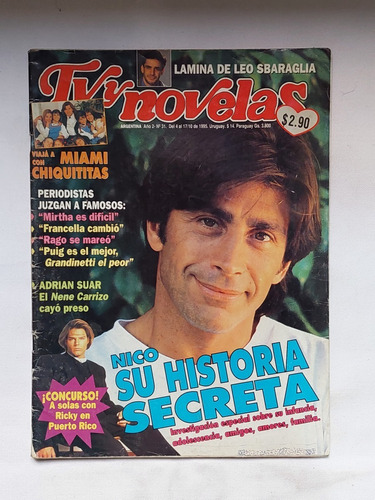 Tv Y Novelas / N° 31 / 1995 / Ricky Martin En Buenos Aires