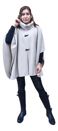 Poncho Polar Mujer Con Cuello Alto Calidad Premium