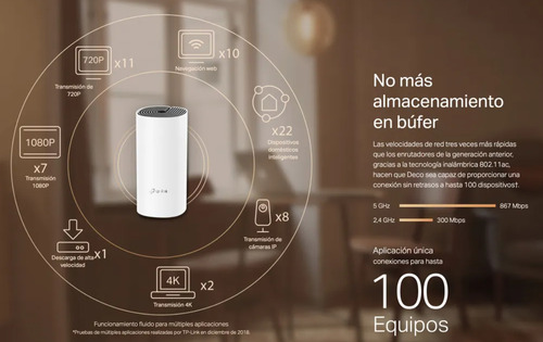 Set Router + Extensor Tp-link Deco M4 Wi-fi Mesh Ac1200